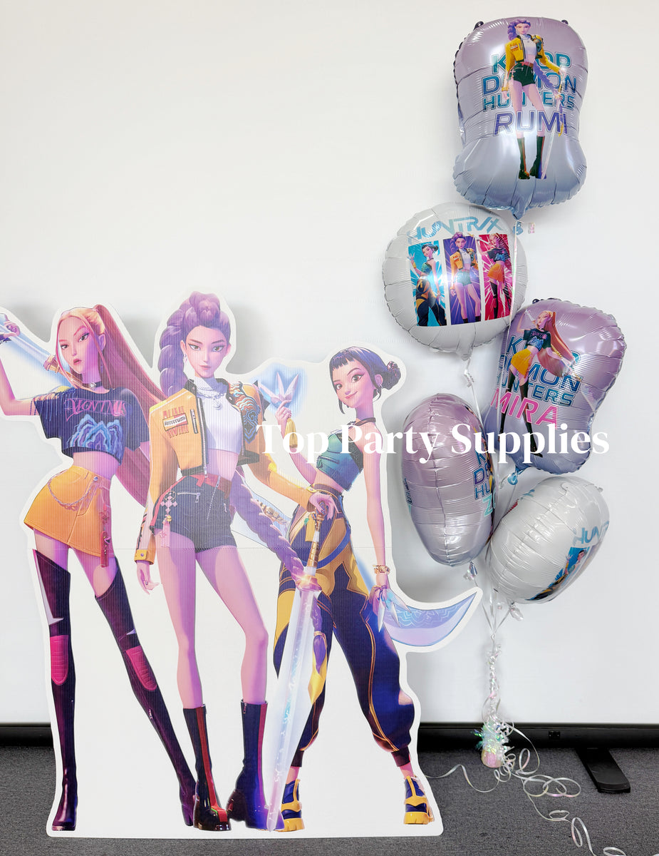 45cm Round Kpop Demon Hunters HUNTRIX Moive Foil Balloon – Top Party ...
