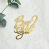 Boy or Girl ? Gender Reveal Acrylic Cake Topper