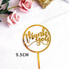 Thank You Acrylic Cake Topper