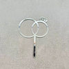 Ring Engagement Silver Acrylic Cake topper