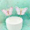 Butterfly Paper Cupcake Cake Toppers 24pcs