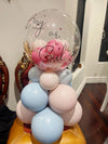 Custom Bubble Clear Gender Reveal Helium Balloon