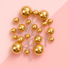 20pk Metallic Gold Ball Toppers -  Iconic Cake Art