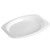245mm x 330mm Festive Premium White Plastic Oval Plate 50pk