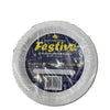 230mm Festive Premium White Plastic Round Plate 50pk