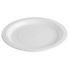 230mm Festive Premium White Plastic Round Plate 50pk