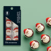 8pcs Santa Christmas Edible Cake Icing Cupcake Topper Decorations
