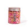 Pink Velvet Crunch Edible Cake Food Sprinkles  - BY SPRINKS 70g