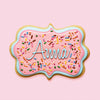 Name Plaque Metal Stainless Steel Cookie Cutter - Coo Kie
