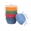 200pk 40mm Cupcake Cases Baking Cups - Bright Assorted