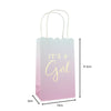 It's a Girl Baby Shower Pink Paper Gift Bags