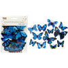 Blue Butterfly Sticker Wall Decoration Cake Topper Balloon Sticker Kit