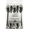 40Pk Stainless Steel Look Reusable Plastic Silver Mini Cocktail Dessert Spoons