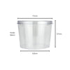 6PK Crystal Clear Plastic Series Round Dessert Cups 150mls