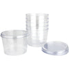 6PK Crystal Clear Plastic Series Round Dessert Cups 150mls