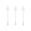 40Pk Clear Plastic Dessert Cocktail Mini Spoons