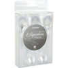 40Pk Clear Plastic Dessert Cocktail Mini Spoons