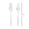 6pcs Clear Plastic Salad Servers Spoons & Forks
