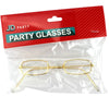 Gold Santa Claus Glasses