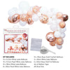 Rose Gold & White - Balloon Arch Garland Kit