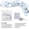 Silver Balloon Arch Garland Kit