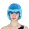 Blue Bob Wig With Fringe