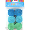 Blue & Green Crepe Paper Streamers 6PK