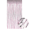 Metallic Baby Pink Foil Curtain Door Backdrop 1M Wide X 2M Long