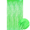 Neon Green Foil Door Curtain Backdrop 1M Wide X 2M Long