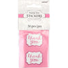 Thank You Pink Stickers 50pcs