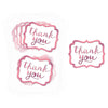 Thank You Pink Stickers 50pcs