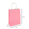 4PK 20.8cm Pink Paper Gift Bag