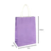 4PK 20.8cm Purple Paper Gift Bags