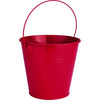 Red Favour Lolly Bucket Tin