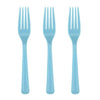 Light Blue Plastic Fork  20pk