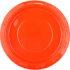 Orange Reusable Large Plastic Plates 20pk