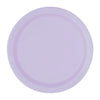 Lavender Small Round Paper Plates Pack of 8