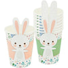 Easter Bunny Wrap Paper Cups 8pk