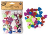 Craft Adhesive Foam Glitter Rainbow Hearts 132pk