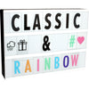 LED Lightbox with Coloured Letters, Numbers & Symbols