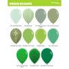 Satin Green 12cm  Mini Size Sempertex Balloons