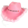 Kiss Me Quick Pink Cowboy Hat