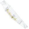 Bridesmaid White Satin Sash