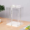 10” inch Triple Layer Clear Square PET Cake Box Gift Box