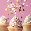 PINK, WHITE & GOLD Edible Food Wafer Decorations (9g) - by Sprinks
