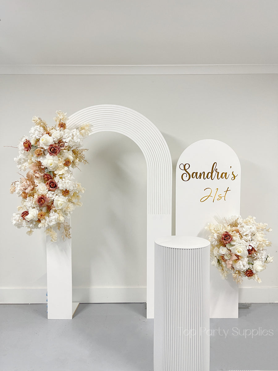 Double Ripple Arches - White – Top Party Supplies, Hoppers Crossing ...