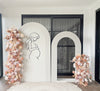 Half Ripple Arch Wall - White