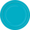 Large Caribbean Teal Paper Plates 8pk