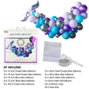 Mermaid Tail Purple - Balloon Arch Garland Kit