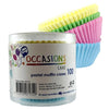 100pk 55mm Muffin Cases Baking Cups - Assorted Pastel Colours